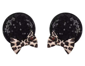 CLGIFT Minnie Ears Baby/Toddler Headband with Leopard Hair Clip