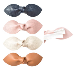 California Tot Girls' Strong and Safe Fully Lined Alligator Bow Hair Bow Clips (Hannah Set)