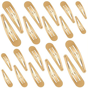 WILLBOND 40 Piece Barrettes Women Snap Hair Clips Women Large Metal Snap Nonslip Hair Clip Accessories, 3.5 Inch, 3.1 Inch, 2.8 Inch, 2.4 Inch, 2 Inc