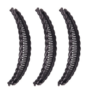 New 1st Choice Clincher Combs Banana Clips - Hair Grip Comb, Fishtail Ponytail Clamp, Long Hair Accessory for Girls and Women