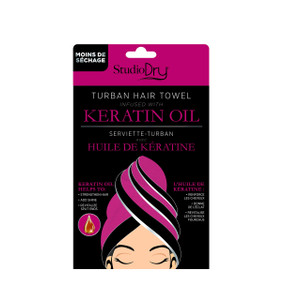 Studio Dry Keratin Oil Infused Hair Turban Towel