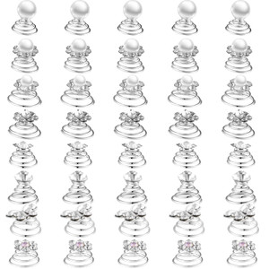 40 Pieces Rhinestone Crystal Twisters Set Spiral Hair Pins Silver Coils Rhinestone Spiral Hair Jewelry Crystal Clip Accessories for Wedding Bridal Pr