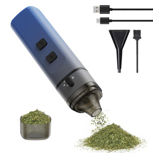 Electric Spice Grinder,Automatic Small Portable Herbal Machine & Spice Mill,USB Rechargeable Grinding Up to 1.5 Gram(Gradient Blue)