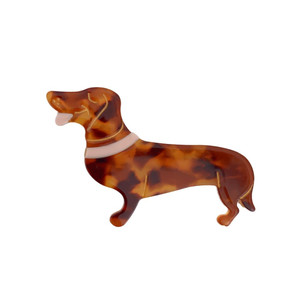ZHOUMEIWENSP 1pcs Cute Pet dog Hairpin for Women Dog Hair Clip Animal Hair Clip (Dachshund)