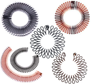Suoirblss 6PCS Stretch Flexible Hair Combs Headband, Women's Fashion Plastic Teeth Headband Hair Clips Hoop, One Size Fits Most
