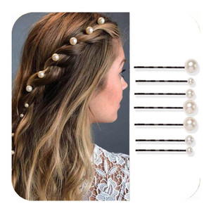 BARTOSI Pearl Bride Wedding Hair Clips Bridal Hair Pins Hair Pieces Prom Hair Accessories for Women and Girls (Pack of 7)