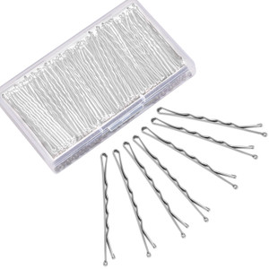 MORGLES 240PCS Silver Bobby Pins with a Box 2.2 Inches Bobby Pins for Gray Hair