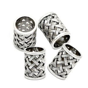 Viking Rune Beard Coil Set, Norse Spiral Hair Accessories with Beads for Braids, Pendants & Bracelets DIY