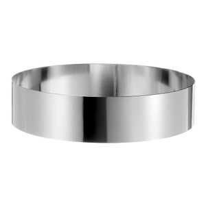 HARFINGTON Round Cake Ring 8 x 2 Inch Seamless Stainless Steel Pastry Mousse Dessert Ring Mirror Coating for Baking Cooking Making Tool