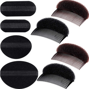 WILLBOND 8 Pcs Bump It up Volume Hair Base Set DIY Hair Styling Accessories Sponge Insert, Include Bun Maker and Styling Braid Tool for Women
