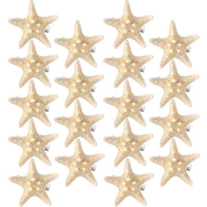 Yilloog 18 Pcs Starfish Hair Clips Mermaid Accessories Seashell Resin Starfish Beach Hair Clips Pins for Women Ladies Halloween Wedding Bridal Gifts