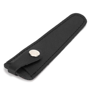 Professional Salon Hair Scissors Case, PU Leather Portable Safety Holster Organizer for Hairdressers Tools (Black)