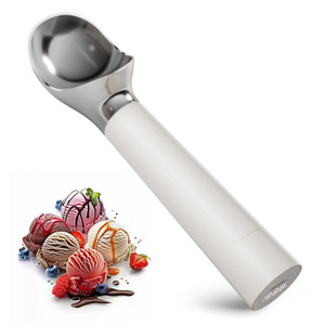 Heated Ice Cream Scoop, Rechargeable Electric Scooper for Hard IceCream, Self Warming Spoon Max to 158?, Rust-Proof, anti freeze handle, Easy to Clea