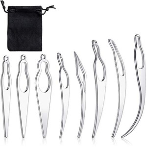 WILLBOND 8 Pcs Dreadlock Interlocking Tool for Locs Sisterlock Retighten Tool for Dreadlocks Interlocks Crochet Braiding Hair Tightening Extensions A