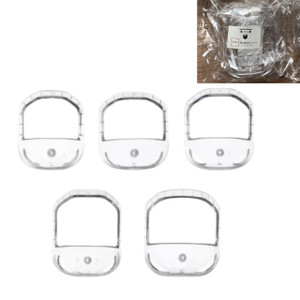 Sasha Square Goatee Beard Shaper Template for Men, Goatee & Beard Trimming Shaving Kit, Saves Time (Transparent)