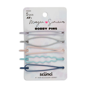 ScUnci xo Morgan Simianer Hair Bobby Pins, Assorted Pastel, 5-Pieces