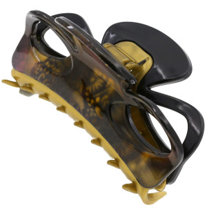 Camila Paris CP3238 French Hair Clip for Women, Black and Gold, Girls Hair Claw Clips Jaw Fashion Durable and Styling Hair Accessories for Women, Str