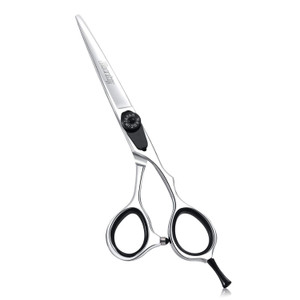 Moontay 6.0" Hair Cutting Shears, Professional Barber Styling Hairdressing Scissors, JP-440C Stainless Steel Salon Scissors, Silver