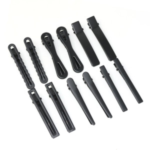 yueton Pack of 12 Black Matte Barrettes Bobby Pin Alligator Clip Hair Clips Bride Head-wear Edge Clip Clamps for Ladies Girls Hair Bows