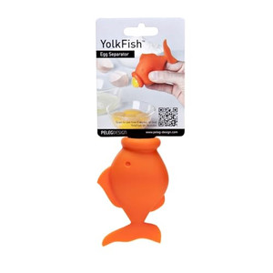Peleg Design Egg Separator for Raw Eggs  Silicone Egg Yolk and White Separator, YolkFish Lips Swallow Release  Cute Kitchen Tool Gadget for Cooking