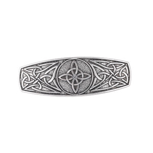 KKJOY Metal Celtic Knot Barrettes Vintage 4-Pointed Witches Knot Hair Clips Hand Crafted Spring Clip Hair Pin Headpieces Wedding Bridal Hair Accessor