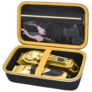 Case Compatible with Hair Clipper Barber, Trimmer Travel Storage Organizer for T Finisher Liner, Comb Cutting Guide, Clipper Blade Oil, Cleaning Brus