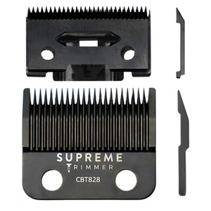 Supreme Trimmer DLC Coated Steel Replacement Blade CBT828 | Taper Blade for Hair Clippers | Black