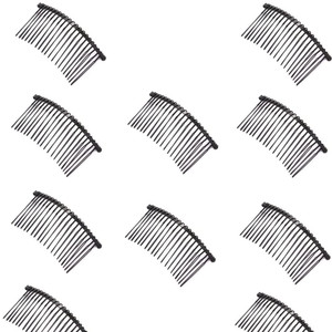 LOVEF 10pcs 20 Teeth Twist Magic Hair Comb Pin Black Hair Accessories Iron Women Lady Vintage Handmade DIY Hair Jewelry Fashion New
