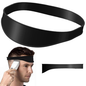 Neckline Shaving Template and Hair Trimming Guide, High-Grade Curved Durable Silicone Haircut Band for DIY Home Haircuts Fade and Taper Guide for Cli