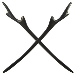 Fashion & Lifestyle 2 Count Handmade Ebony Wood Carved Hair Decor Sticks Shawl Pins Picks Pics Forks for Women Girls Hair Updo Making Accessory 7",Dr