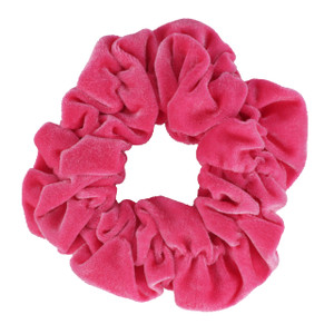 Hot Pink Jumbo Velvet Scrunchy