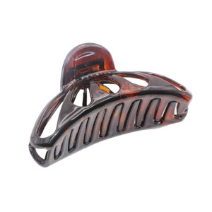 Parcelona French Rain Drop Small 2 3/4 Inch Celluloid Shell Claw Jaw Hair Clip for Fine Hair Types (Shell)