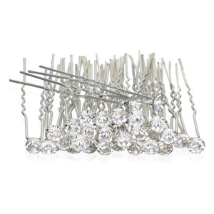 GBSTORE 12 Pcs Transparent Crystal Rhinestones Hair Pins, Beautiful Hair Accessories for Every Occasion