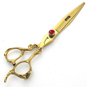 6 inch /7 inch salon professional salon scissors salon hairdresser hair cutting hairstyle pruning tools Japan 440c high hardness stainless steel gold