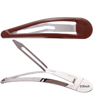 LONEEDY Pack of 10 Large Metal Stoving Varnish Hair Snap Clips,3.5 inch Long No-slip Hair Clips Barrettes For Women and Girls