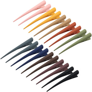 Cinaci 20PCS/10 Pairs Colorful Plastic 4.7 Inch Long Alligator Hair Clips for Hair Styling Sectioning Hair Barrettes Duckbill Hair Clip Accessories f