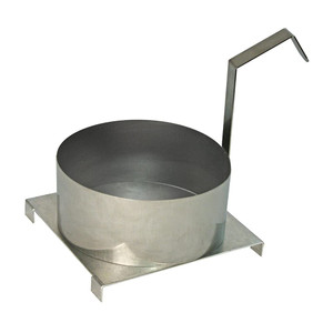 Paragon 8" Funnel Cake Mold Ring with Base Plate, 8 inches, Stainless Steel (40522)