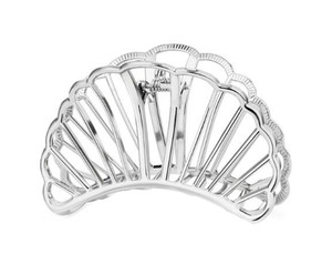 Women Lady Girls Vintage Metal Claw Hair Clip for Thick Hair (Silver)