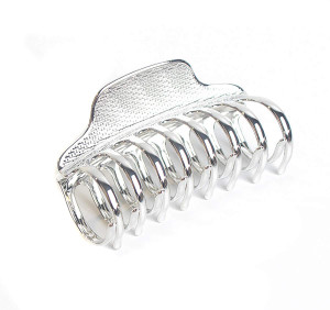 Fashion Vintage Alloy Hair Jaw Clips Hair Clamp Large Punk Hairpins Hair Claw Women Hair Updo Grip Bath Accessories for Thick Hair (Silver)