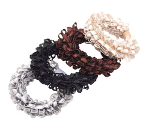 8 Pcs Women High Elasticity Corn Flower Hair Circle Scrunchie Hair Rope - Rubber Band Lace Hair Band Hair Ring Hair Tie