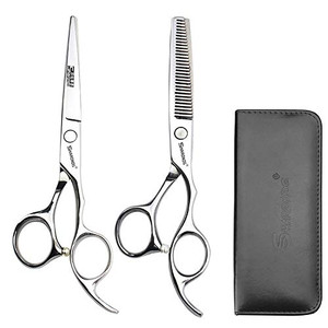 Professional Hair Scissors Set 2 pcs Cutting Scissors Thinning Scissors Hairdressing Barber Scissors Set