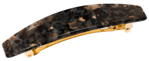 France Luxe Oblong Barrette - Pavlova Black