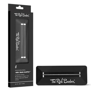 The Rich Barber 1 Minute Blade Modifier - Trimmer Blade Sharpener with Diamond Metal Stone for Professional & Home Use - Closer Shaves, Sharper Lines