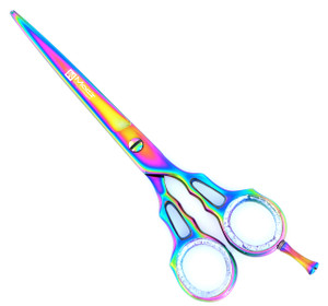 Professional Titanium Barber Razors Edge Hair Cutting Scissors - shears - 100% Stainless Steel 6.5"-15054BS (Barber Shear)