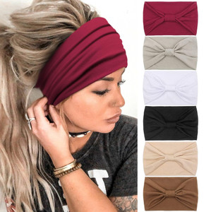 Tobeffect Headbands for Women African Boho Wide Hairband Headband Knotted Head Wraps Turbans Hair Accessories