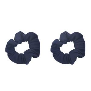 Set of 2 Solid Scrunchies (Navy)