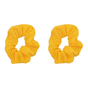 Set of 2 Solid Scrunchies (Yellow)