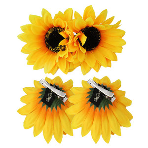 Sunflower Hair Barrettes Hair Clips for Women Girls Daisy Alligator Hair Clips for Teen Girls Summer Beach Hair Pins 4pcs