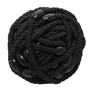 L. Erickson Narrow Grab & Go Pony Ball, Black, Set of Thirty - Exceptionally Secure with Gentle Hold