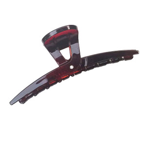 Parcelona French Pinch Tortoise Shell Covered Spring Crystal Jaw Hair Claw Clip Clamp Clutcher for Women